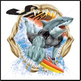 Sharrrrk Tropical Hawaiian Tees