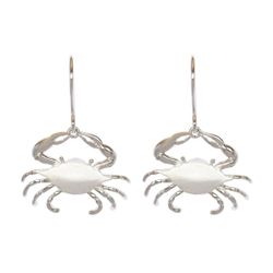 Sterling Silver Crab Classic Beach Dangling Earrings Hawaii