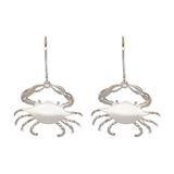 Sterling Silver Crab Classic Beach Dangling Earrings Hawaii Sterling Silver Crab Classic Beach Dangling Earrings Hawaii