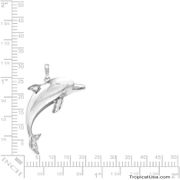 Sterling Silver Dolphin Pendant Hawaii, Necklace 18"