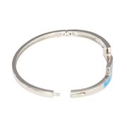 Sterling Silver Opal Blue Cascade (5mm Band) Bangle Hinge