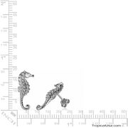 Sterling Silver Seahorse Playful Earrings