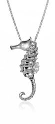 Sterling Silver Seahorse Playful Pendant Hawaii