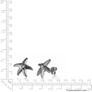 Sterling Silver Starfish CZ Soul Earrings