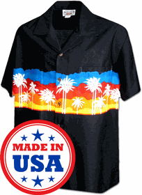 Sunset Men's Tropical Hawaiian Shirts 3910