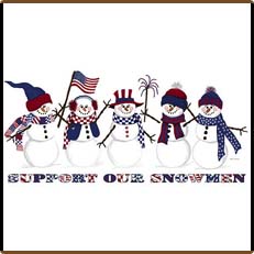 Support Our Snowmen Holiday Tees