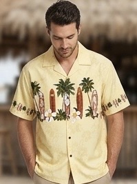 Surf Up Hawaiian Shirts Beige Surf Up Hawaiian Shirts Beige