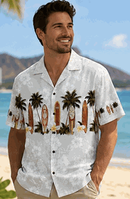 Surf Up Hawaiian Shirts White Surf Up Hawaiian Shirts White