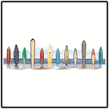 Surfboard Strip Tropical Tees Surfboard Strip Tropical Tees