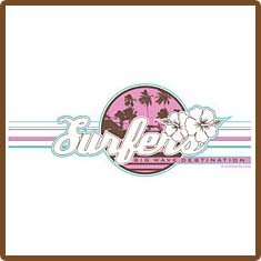 Surfers~Flowers Tees