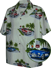 The 50's Cars Matched Front Shirts Cream