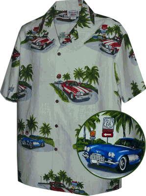 The 50's Cars Matched Front Shirts Cream