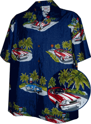 The 50's Cars Matched Front Shirts Navy The 50's Cars Matched Front Shirts Navy