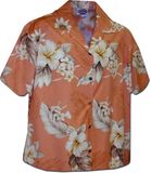 The Luau Women's Tropical Shirt Peach