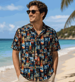 This Beer for You Men's Shirt 3884Navy