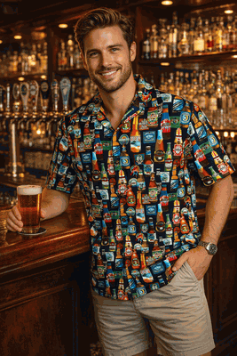This Beer for You Men's Shirt 3884Navy