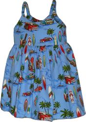 Toddler Hawaiian Dress Woodies in Blue