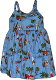 Toddler Hawaiian Dress Woodies in Blue Toddler Hawaiian Dress Woodies in Blue