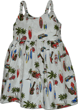 Toddler Hawaiian Dress Woodies in White Toddler Hawaiian Dress Woodies in White
