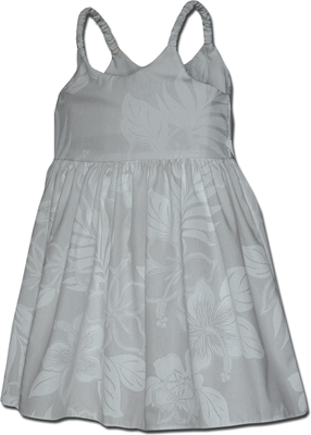 Toddlers Dresses White Forever Hibiscus Hawaiian Wedding outfit