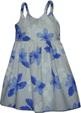Toddlers Hawaiian Dresses Blue Plumerias Toddlers Hawaiian Dresses Blue Plumerias