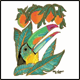 Toucan Mango Tropical T-Shirts Toucan Mango Tropical T-Shirts
