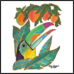 Toucan Mango Tropical T-Shirts