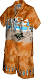 Tropical Boy Cabana Set Turtle Beach Surfboards Orange