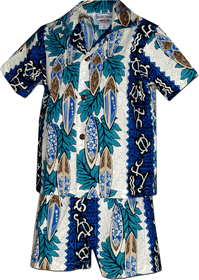 Tropical Boy Clothing Surfboard Panels in Blue