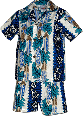 Tropical Boy Clothing Surfboard Panels in Blue