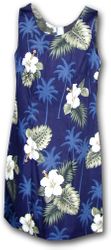 Tropical Clothing (Navy) Hibiscus Islands Dress