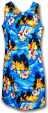 Tropical Dress (Blue) Waikiki Sunset 