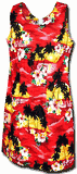 Tropical Dress (Red) Waikiki Sunset 