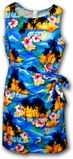 Tropical Dresses Blue Sarong Waikiki Sunset