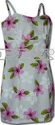 Tropical Dresses Pink Plumerias Spaghetti Tropical Dresses Pink Plumerias Spaghetti