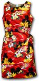 Tropical Dresses Red Sarong Waikiki Sunset