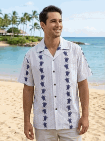 Turtle Panels Pacific Legend Aloha Shirts NaWhite
