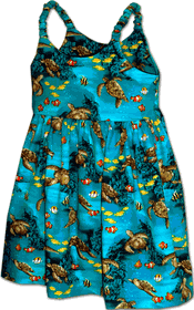 Under the Seas Little Girls Cute Dress 3880Turquoise Under the Seas Little Girls Cute Dress 3880Turquoise