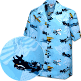 USA World War 2 Fighter Planes Men's Shirts Sky3938