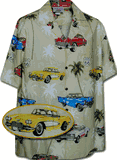 Vintage Cars Hawaiian Shirts Maize