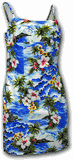 Waikiki Beach Adjustable Aloha Dress Blue
