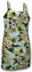 Waikiki Beach Adjustable Hawaiian Dress Maize Waikiki Beach Adjustable Hawaiian Dress Maize