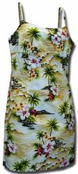 Waikiki Beach Adjustable Hawaiian Dress Maize (S-XL)