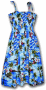 Waikiki Beach Aloha Tube Dress Blue