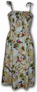 Waikiki Beach Aloha Tube Dress Maize