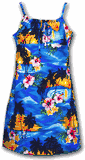 Waikiki Sunset Girls Blue Spaghetti Dress Waikiki Sunset Girls Blue Spaghetti Dress