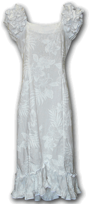 White Dresses Forever Hibiscus Wedding Hawaiian Muumuus