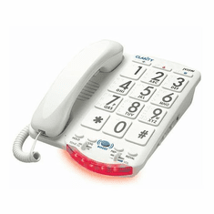 76557.100 CLARITY- JV35W Amplified Big Button Phone White Keys