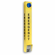 ADA Compliant Blue Light Tower Phone with Dialer, Strobe and Enhanced Weather Protection
