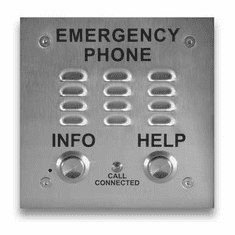 ADA Compliant Emergency Phones with Built-in Auto Dialer and Digital Announcer